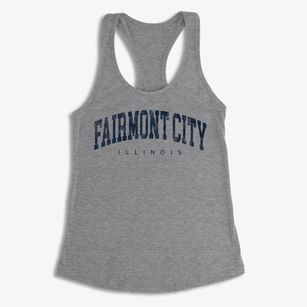 Fairmont City Illinois Urban Vibe Women's Racerback Tank