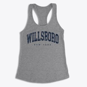 Willsboro New York Urban Vibe Women's Racerback Tank
