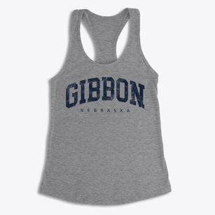 Gibbon Nebraska Urban Vibe Women's Racerback Tank