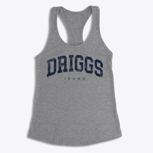 Driggs Idaho Urban Vibe Women's Racerback Tank