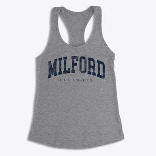 Milford Illinois Urban Vibe Women's Racerback Tank