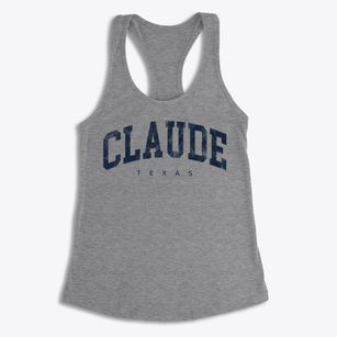 Claude Texas Urban Vibe Women's Racerback Tank