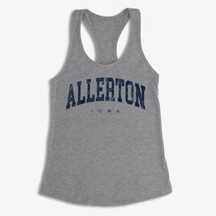 Allerton Iowa Urban Vibe Women's Racerback Tank