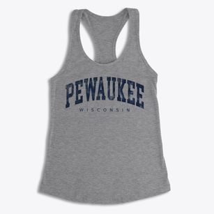 Pewaukee Wisconsin Urban Vibe Women's Racerback Tank