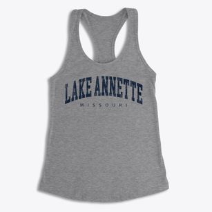 Lake Annette Missouri Urban Vibe Women's Racerback Tank