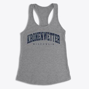 Kronenwetter Wisconsin Urban Vibe Women's Racerback Tank