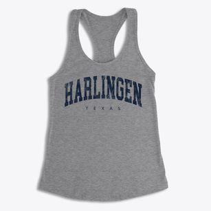 Harlingen Texas Urban Vibe Women's Racerback Tank