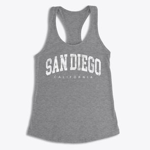 San Diego California Urban Vibe Women's Racerback Tank