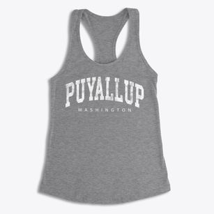 Puyallup Washington Urban Vibe Women's Racerback Tank