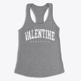 Valentine Nebraska Urban Vibe Women's Racerback Tank