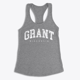 Grant Wisconsin Urban Vibe Women's Racerback Tank