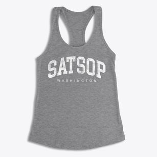 Satsop Washington Urban Vibe Women's Racerback Tank