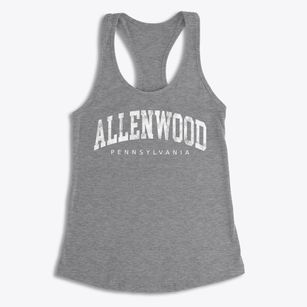 Allenwood Pennsylvania Urban Vibe Women's Racerback Tank