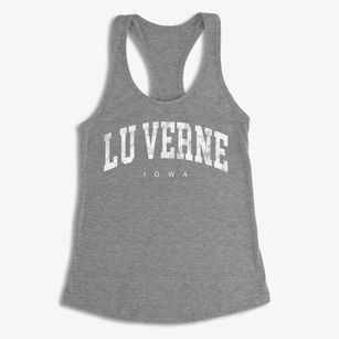 Lu Verne Iowa Urban Vibe Women's Racerback Tank