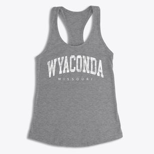 Wyaconda Missouri Urban Vibe Women's Racerback Tank