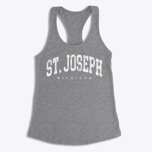 St. Joseph Michigan Urban Vibe Women's Racerback Tank