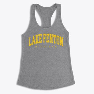 Lake Fenton Michigan Urban Vibe Women's Racerback Tank