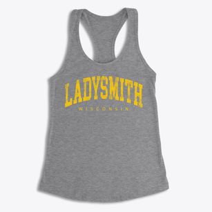 Ladysmith Wisconsin Urban Vibe Women's Racerback Tank