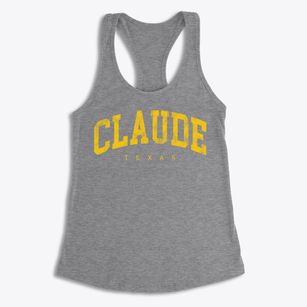 Claude Texas Urban Vibe Women's Racerback Tank