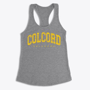 Colcord Oklahoma Urban Vibe Women's Racerback Tank