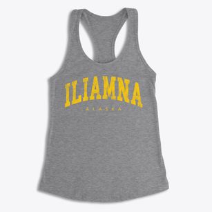 Iliamna Alaska Urban Vibe Women's Racerback Tank