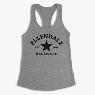 Ellendale Delaware Star Women's Racerback Tank