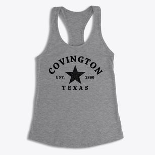 Covington Texas Star Women's Racerback Tank