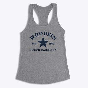 Woodfin North Carolina Star Women's Racerback Tank