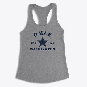Omak Washington Star Women's Racerback Tank