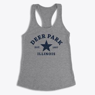 Deer Park Illinois Star Women's Racerback Tank