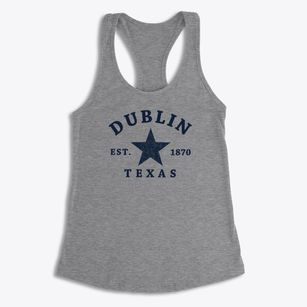 Dublin Texas Star Women's Racerback Tank