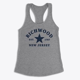 Richwood New Jersey Star Women's Racerback Tank