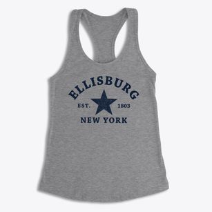 Ellisburg New York Star Women's Racerback Tank