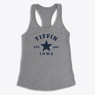 Tiffin Iowa Star Women's Racerback Tank