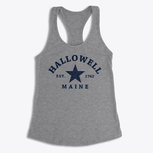 Hallowell Maine Star Women's Racerback Tank
