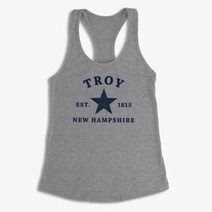 Troy New Hampshire Star Women's Racerback Tank