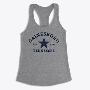 Gainesboro Tennessee Star Women's Racerback Tank
