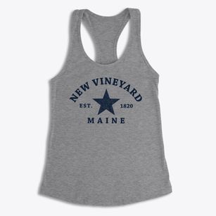 New Vineyard Maine Star Women's Racerback Tank