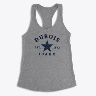 Dubois Idaho Star Women's Racerback Tank