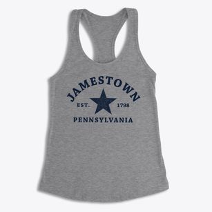 Jamestown Pennsylvania Star Women's Racerback Tank