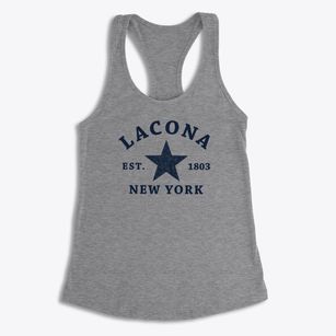Lacona New York Star Women's Racerback Tank