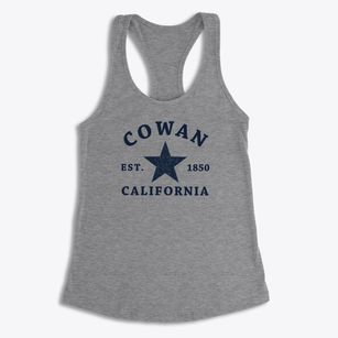 Cowan California Star Women's Racerback Tank