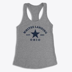 Whites Landing Ohio Star Women's Racerback Tank