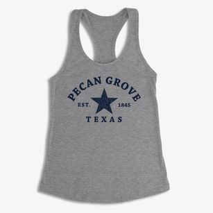 Pecan Grove Texas Star Women's Racerback Tank