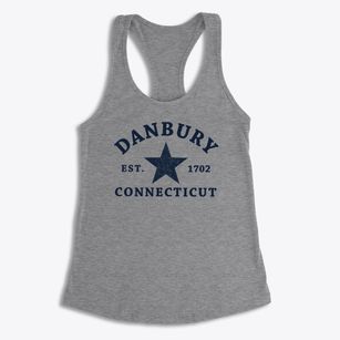 Danbury Connecticut Star Women's Racerback Tank