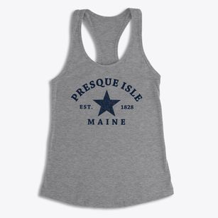 Presque Isle Maine Star Women's Racerback Tank
