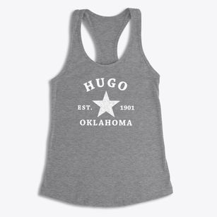 Hugo Oklahoma Star Women's Racerback Tank