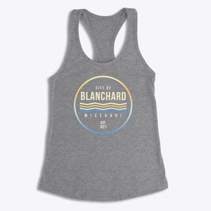 Blanchard Missouri Color Fade Women's Racerback Tank