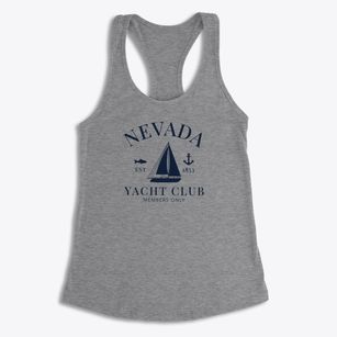 Nevada Iowa Yacht Club Women's Racerback Tank