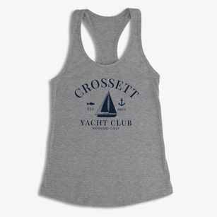 Crossett Arkansas Yacht Club Women's Racerback Tank